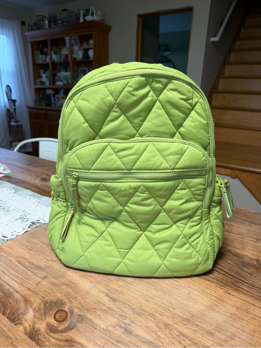 Vera Bradley Bancroft Backpack in Spinach green